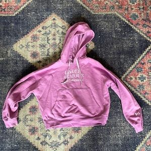 UA essential cropped loose fit hoodie